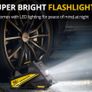 Portable Air Compressor Pump with an LED Light, Suitable for Cars, Motorcycles, And Bicycles - DC 12V, 150 PSI, new, unopened. Image 5