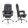 Office Chair Heated 6 Points Vibration Massage Executive Image 3