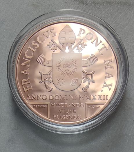 Vatican 20 Euro Copper Proof Coin 2022 - Saint Peter's Basilica - Art and Faith