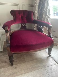 Two victorian tub chairs
