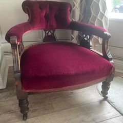 Two victorian tub chairs