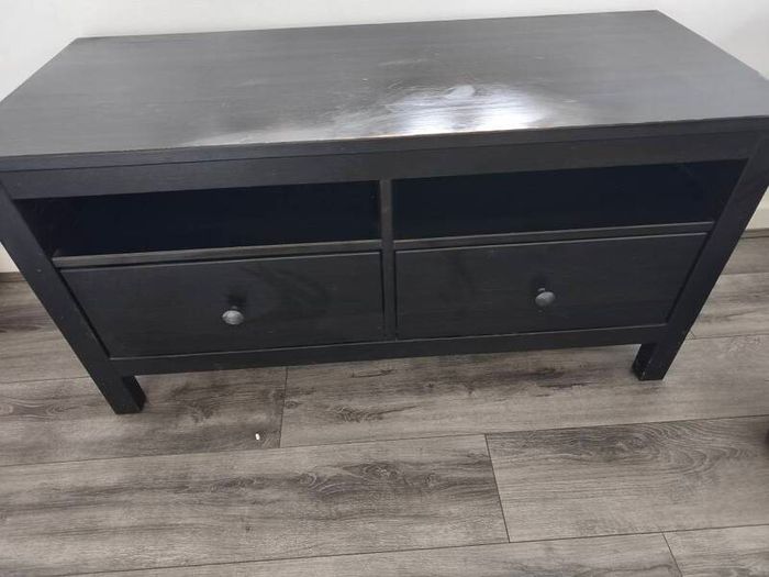 long brown 2 drawer unit