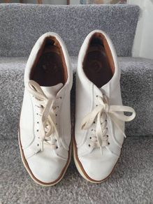 Massimo Dutti Leather Trainers Size Uk 7