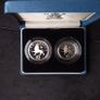 1992 Royal Mint Silver Proof 10p Two-Coin Set ( Complete with COA and Box ) Image 2