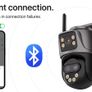 2K 6K 9MP HD IP Camera Outdoor Three-Lens External WiFi Camera 4K 8MP Dual Screen Security PTZ Cam Auto Tracking Surveillance iCSee Image 5