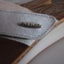 Fly Fot Leather, Touch-Fasten Toe Post Sandals Light Grey S5 Image 8