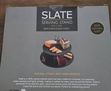 Slate serving stand