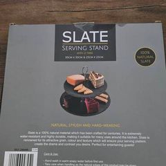 Slate serving stand