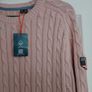 Superdry pink slouchy cable knit jumper Image 3