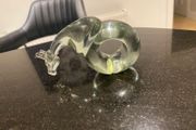 Ngwenya Swaziland Glass Giraffe napkin holder or paper weight