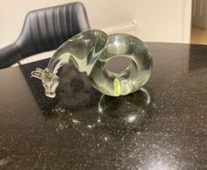Ngwenya Swaziland Glass Giraffe napkin holder or paper weight