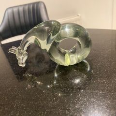 Ngwenya Swaziland Glass Giraffe napkin holder or paper weight