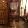 19th Century Oil Lamp with Ruby Bowl and Ruby Tipped Shade Image 7