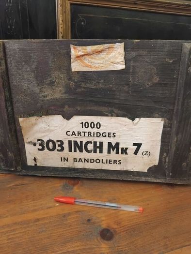 Vintage Wood Ammo Box