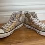 Gold Suede Converse Boots Image 5