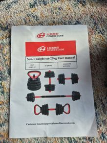 weights 5 in 1 set of 20kg