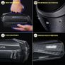 Electric Scooter Storage Bag for Adults, Large Tube Bag Scooter Handlebar Bag Waterproof, Motor Scooter Front Hanging Bag for Xiaomi MI Mijia M365 Sedway Ninebot Image 4