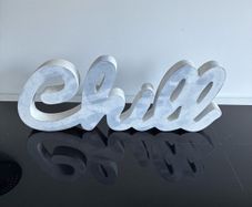 Chill wooden sign
