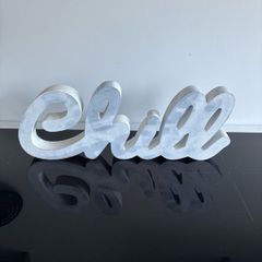 Chill wooden sign