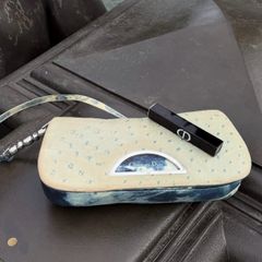 Dior vintage ostrich shoulder bag