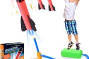 Boy Toys for 4 5 6 Year Old, Stomp Toy Rockets Toys Boys Toys Age 3-9 Girl Gifts for 3-12 Year Old Girl Kids Toy Age 3 4 5 Autism Toy Rocket for Kid Xmas Gifts Outdoor Toy