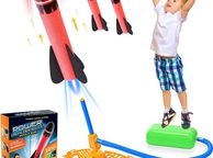 main image for ad Boy Toys for 4 5 6 Year Old, Stomp Toy Rockets Toys Boys Toys Age 3-9 Girl Gifts for 3-12 Year Old Girl Kids Toy Age 3 4 5 Autism Toy Rocket for Kid Xmas Gifts Outdoor Toy