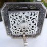 Brighton Tango Square Silver Plated Desk Clock Image 4