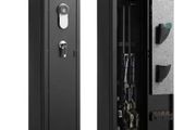 Gun Safe, Heavy Duty Cold-Rolled Steel Rifle Cabinet with Fingerprint &amp; Key, Large Long Gun Cabinet with Magazine and LED, Adjustable Racks for Rifles, Pistols, Shotgun(Assembly Required