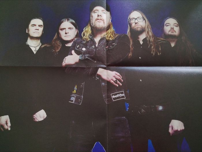 Poster At The Gates The Nightmare of Being and band photo.