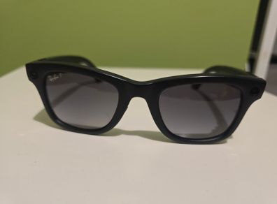 RayBan Meta Wayfarer Matte Black Polarised Graphite  Mint
