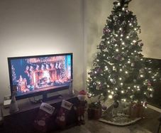 Pre lit christmas tree  7ft tall
