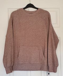 BNWT - Size XSmall - A Beige Lounge Pocket Top - Ribbed Hem & Cuffs - #