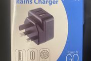 Dual fast charger usb type c type a 20 watts