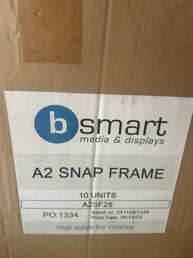 A2 Snap Frames x6 Brand New