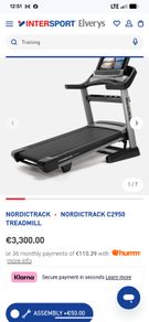 Treadmill nord track comercial 2950