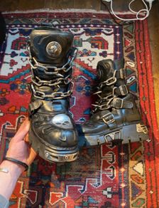 New Rock Reactor Leather boots