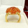 Silver D'joy 1.88 Ct Floral Opal Ring in 18K Yellow Gold Vermeil Image 10