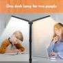 LED Desk Lamp for Study,24W Double Head Desk Lamps Office,Eye Protection Desk Light with Clamp,25 Lighting Modes,Monitor Light Bar for Study/Working/Computer/Reading/Workbench/Painting Image 7