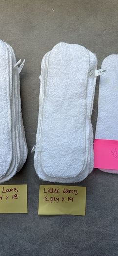 LittleLamb Bamboo Nappy Boosters 50 Pack 3Ply & 2Ply
