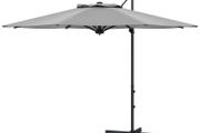3 m Cantilever Umbrella, Tiltable, Rotating, Hand Crank, Wind Vent, Metal Pole, Dark Gray