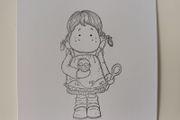 Cupcake Tilda - Magnolia Rubber Stamp