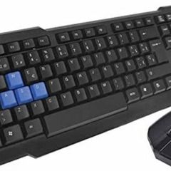 Keyboard and mouse JEDEL Wireless Gaming Desktop Kit, Nano USB, Multimedia Keyboard, 800-2000 DPI Mouse - WS880