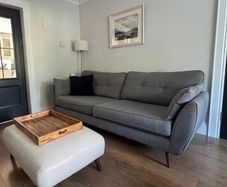 DFS French Connection Zinc Sofa Set (4 Seater, Cuddler & Footstool)