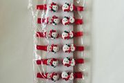 18 Christmas card pegs with strings