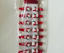18 Christmas card pegs with strings