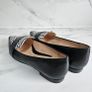 Emis slip on gorgeous leather flat black shoes with zebra detail RRP 100 euro new & boxed sizes UK 4 & UK 5 Image 4