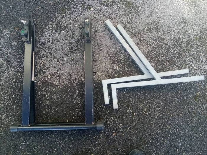 Robust Steel A-Frame Equipment Stand for Mixer, DJ Flight Cases or Keyboard