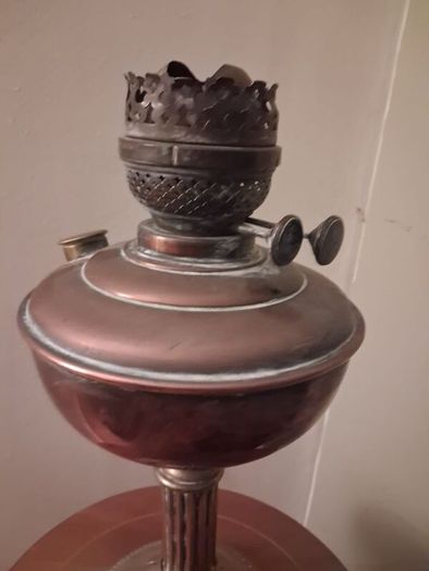 Victorian oil lamp