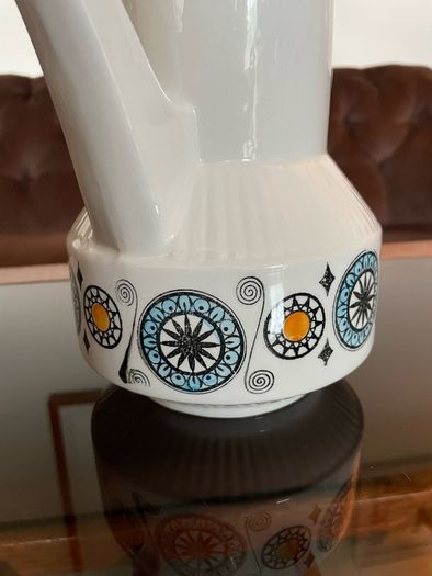 Vintage Kathie Winkle Renaissance Coffee Pot Staffordshire Ironstone England