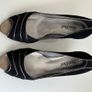 Van Dal Peep Toe Wedge Shoes, Black, Size 6.5 D Image 7